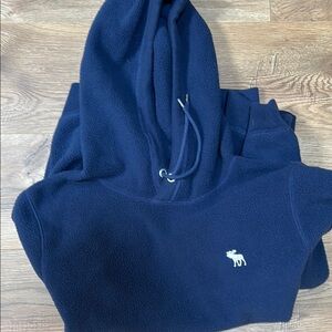 Abercrombie & Fitch Navy Fleece Hoodie